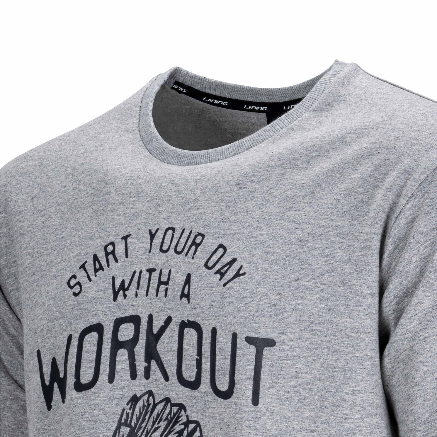 Workout T-Shirt-HEATHER GREY