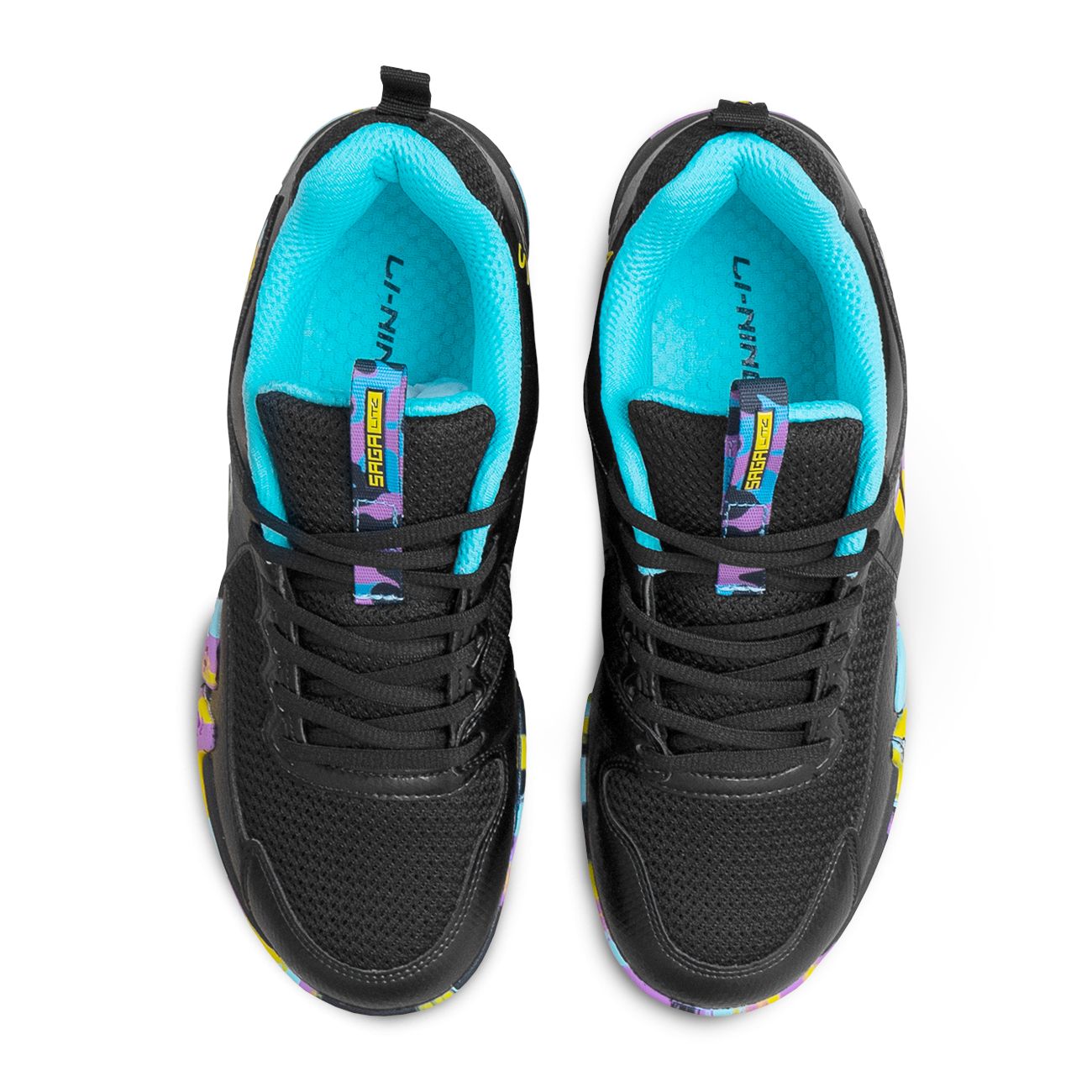 SAGA LITE 9 - BLACK/PURPLE/YELLOW/SEA BLUE