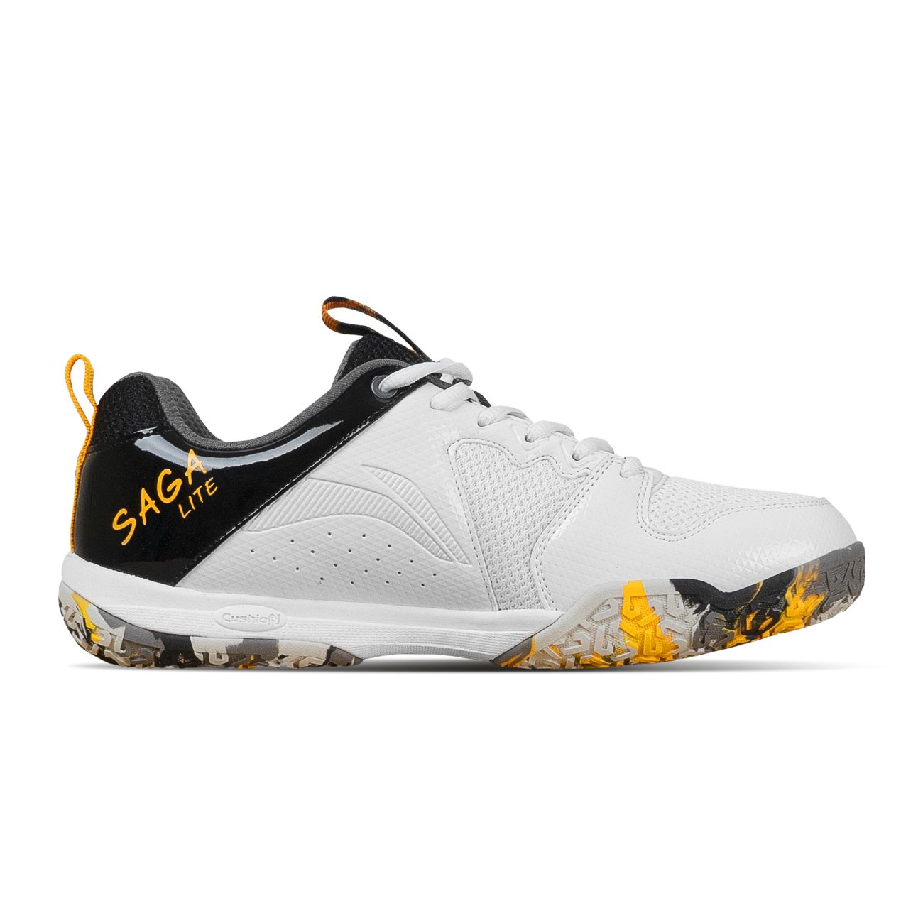 SAGA LITE 9 - WHITE/BLACK/ORANGE YELLOW/DK