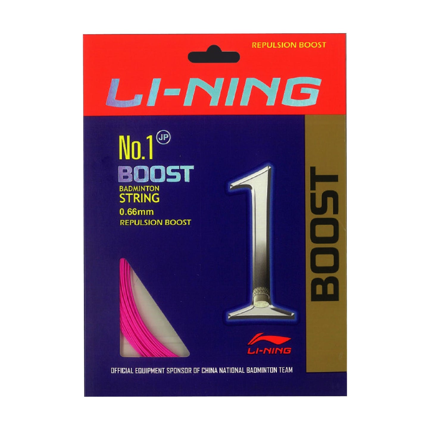 No. 1 Boost Badminton String-Passion Pink